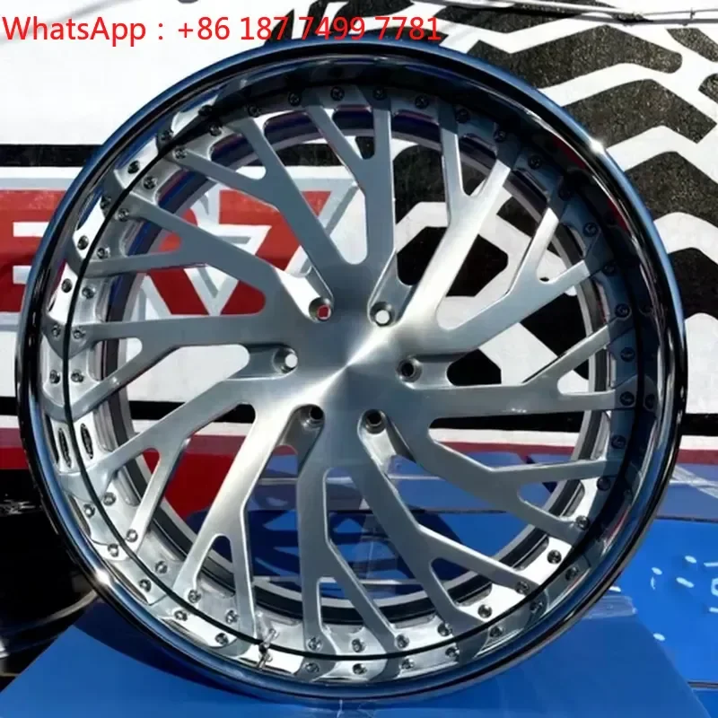 Custom Forged Deep Dish Wheels 22 24 26 Inch Multi-Piece Chrome Rims for Escalade Lincoln Navigator GMC Yukon