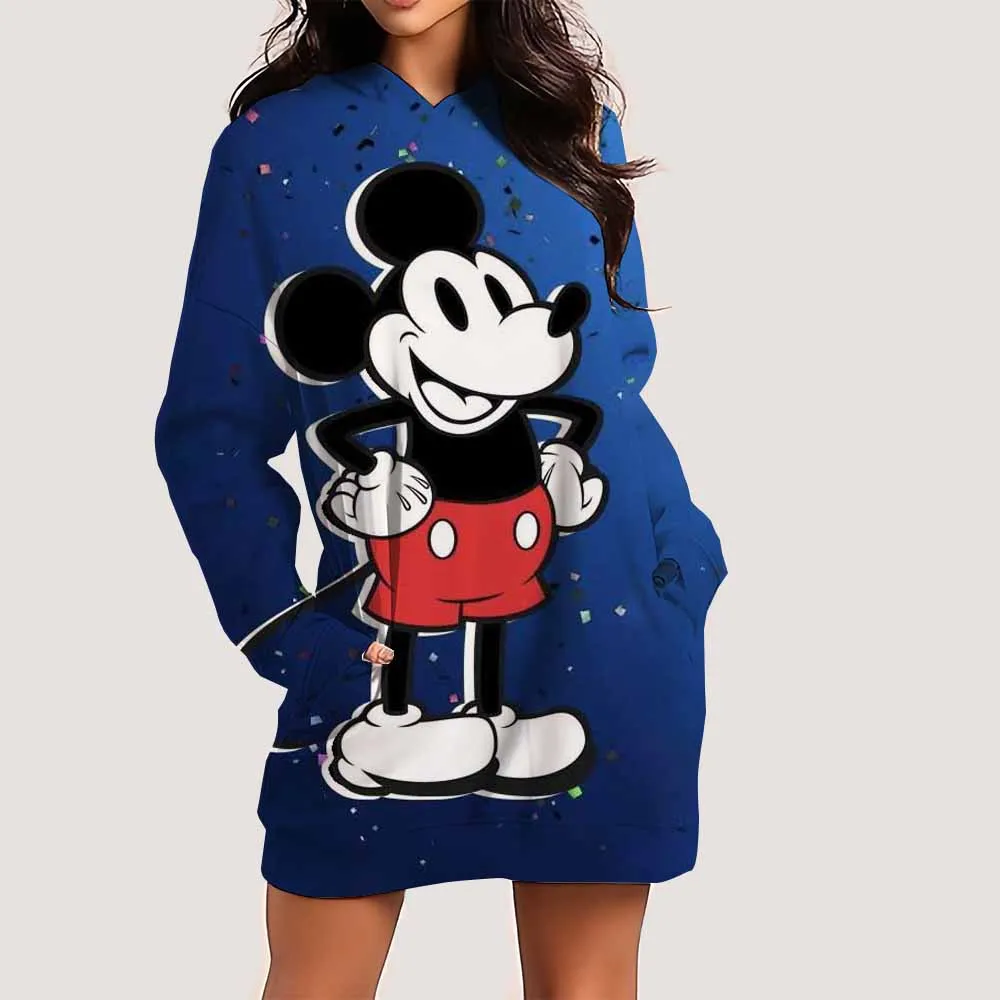 Anime Disney Mickey Mouse 2026 Women's Hoodie Women's Street Wear Hoodie Harajuku Hoodie Clothes dress