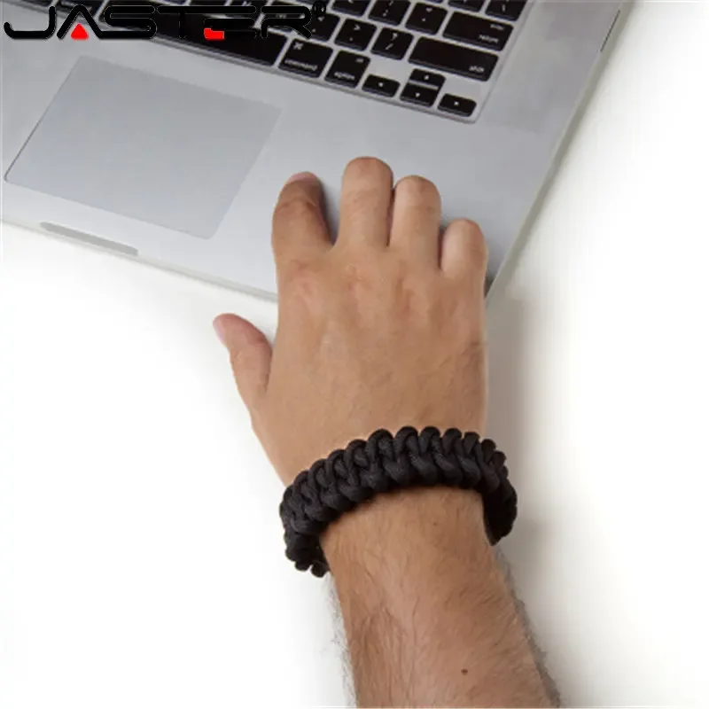 New Nylon Braided Bracelet USB Flash Drive 64GB 4 Colors Creative Gift Pen Drives 32GB 16GB 8GB 4G Funny Memory Stick 2.0 U Disk