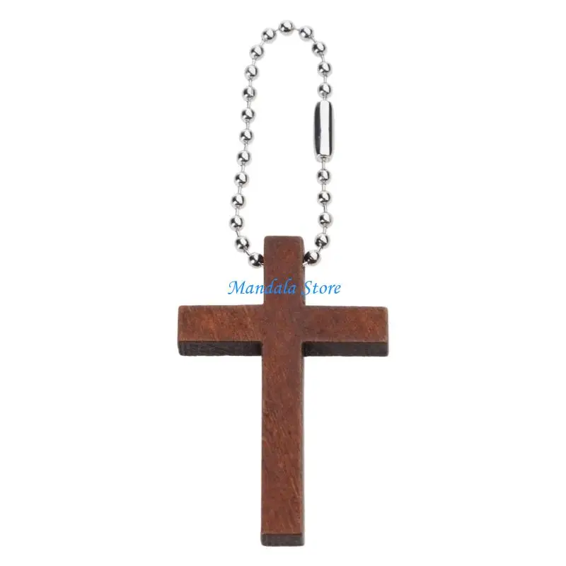 

U2JC 70Pcs Wooden Crossed Pendant for Christmas Tree Decoration Festival Gift