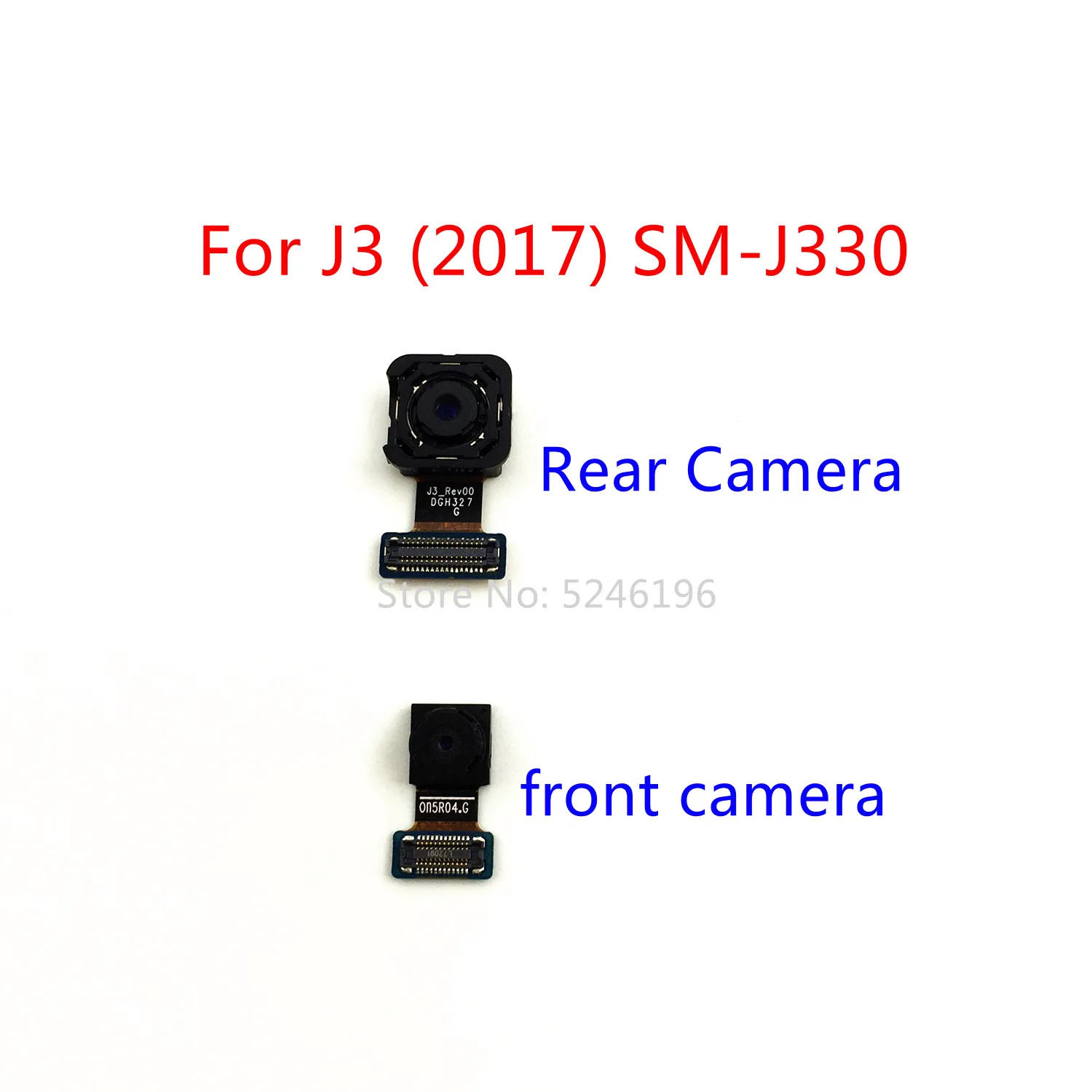 

1 шт. задняя большая основная задняя камера, модуль передней камеры для Samsung Galaxy J3 2017 SM-J330 J3 SM-J330 J3 J330, запасная часть.