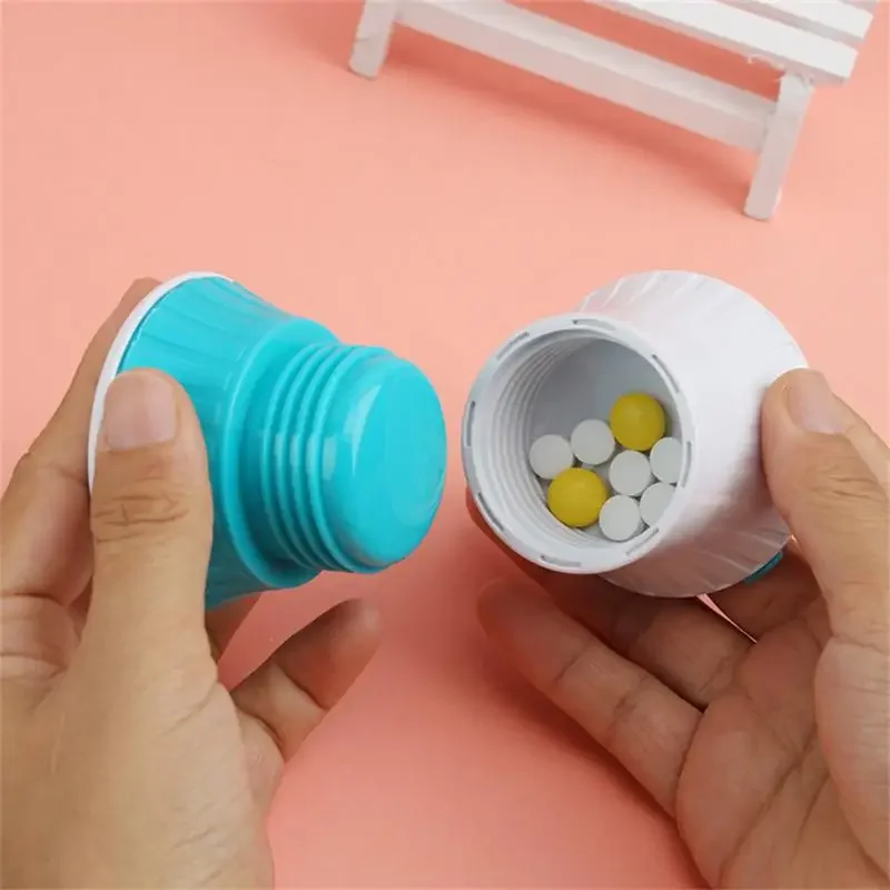 3in1 Portable 4 Layer Grinder Splitter Tablet Cutter Divider Storage Case Pill Box Cutting Tablets Pill Cutter Medicine Crusher