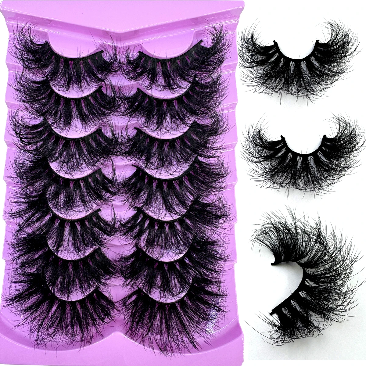 7 Pairs Fluffy Lash…