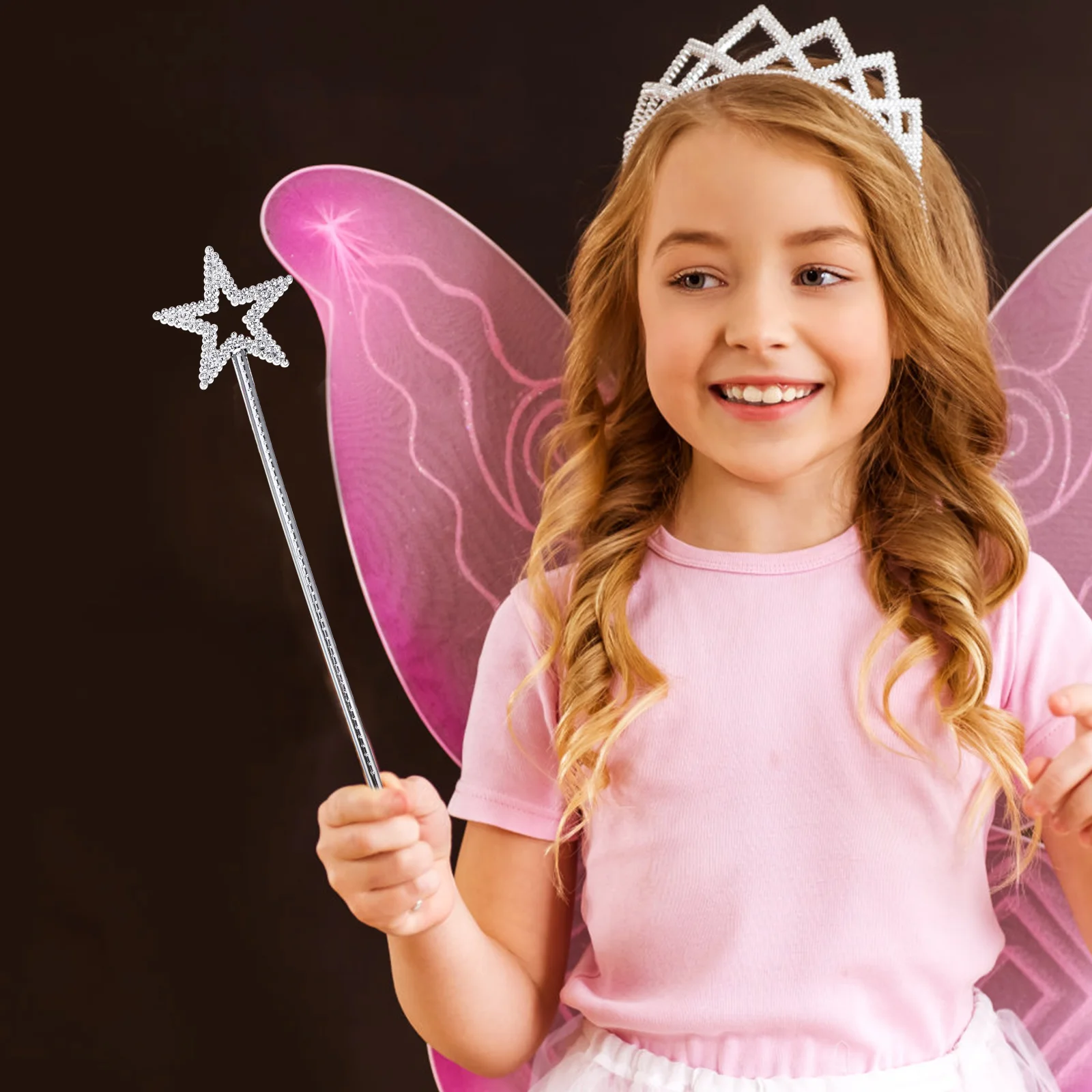 3 Pcs Angel Wand Fairy Wands for Adults Kids Clothes Girl Star Plastic Party Favors Bulk Child