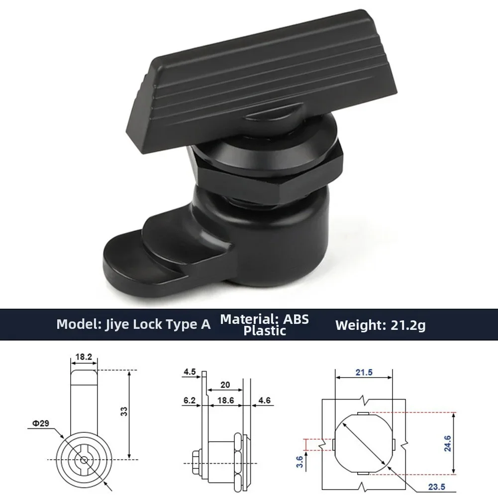 Cylindrical Rotary Tongue Lock Suitable For Industrial Electrical Enclosures Base Boxes Network Racks And Control Panel Cabinets