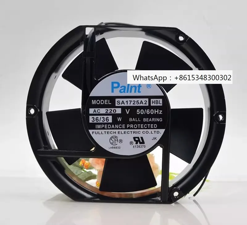 

Polnt SA1725A2HBL AC220V 36W 17251 17cm Five leaf metal fan cabinet fan