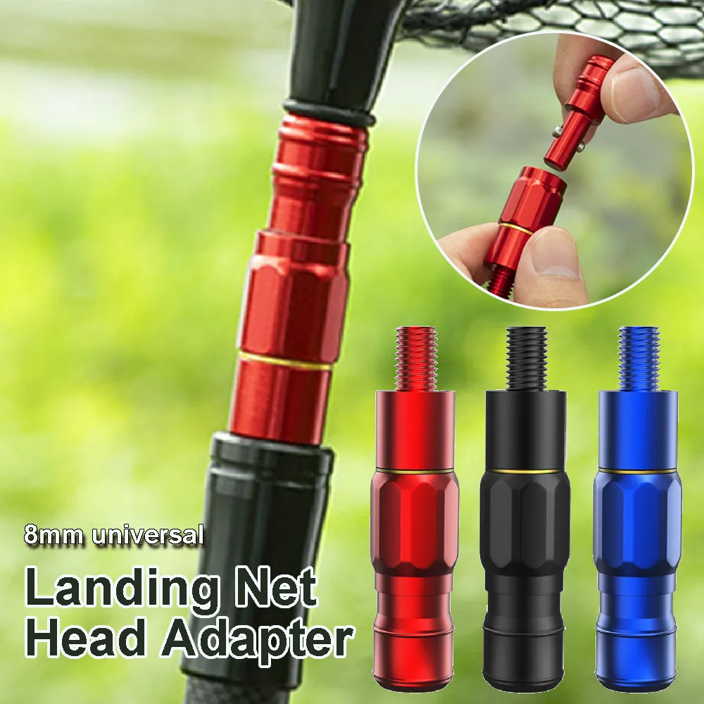 Universal Fishing Landing Dip Net Connector Quick Release Landing Net Head Adapter Press Type Fishing Net Joint Fitting