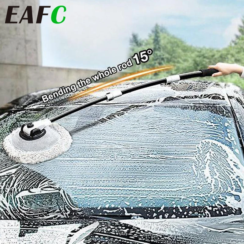 

Новая Универсальная Детская щетка для мытья автомобиля, телескопическая шенилловая щетка, двойная щетка, головки, автомобильные аксессуары