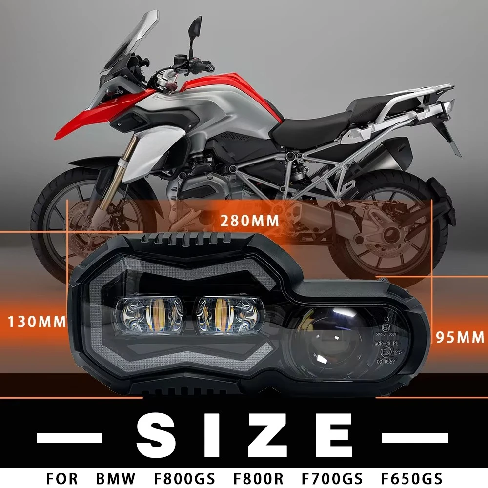 Motorcycle LED Headlights Projector For BMW F650GS F700GS F800GS ADV Adventure F800R Moto Lights Assembly