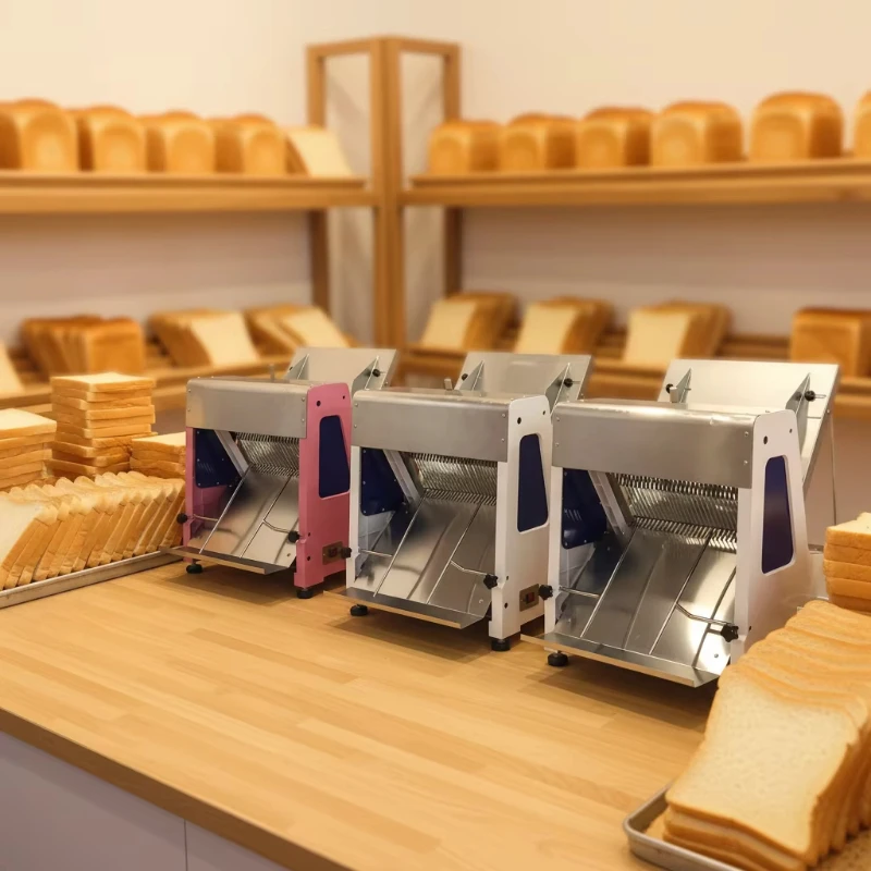 

Профессиональное оборудование для выпечки, электрическая хлеборезка для французского хлеба на 31 ломтик, тостер-резак.