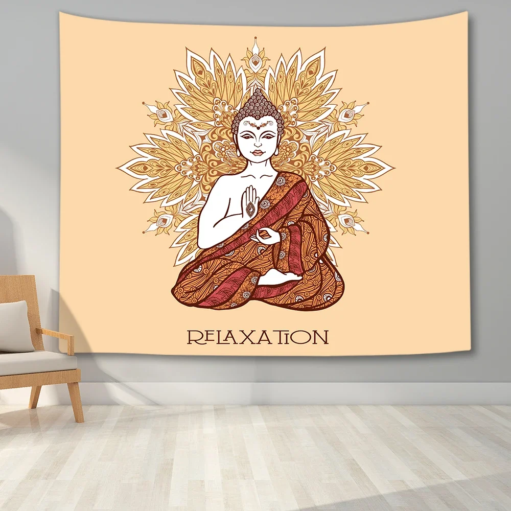Mandala Hamsa Buddha Dreamcatcher Polyester Tapestry Wall Hanging Carpet Throw Yoga Mat Beach Towel