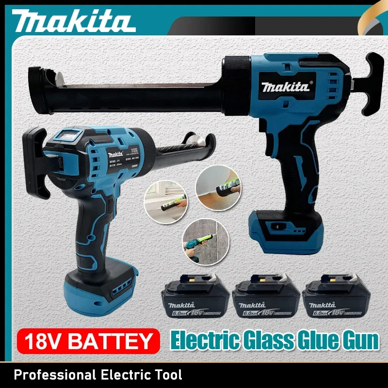 

Makita Electric Glass Glue Gun Cement Glass Adhesive Glue Seal Sealant Tool Wireless Glass Doors Windows Filling Sewing Gun