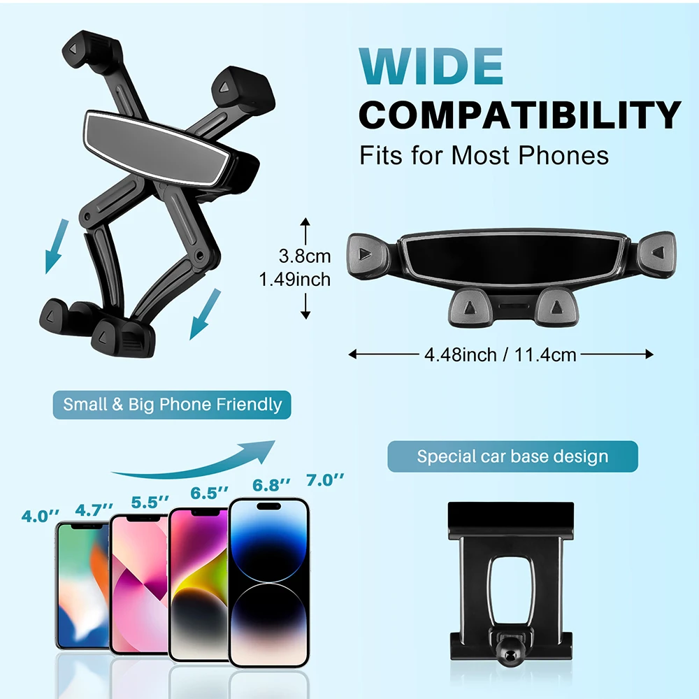KUNGKIC Phone Holder for BMW 1 Series F20 F21 2012-2018 Fixed Base Bracket Wireless Charging Dedicated Mobile Gravity Air Vent