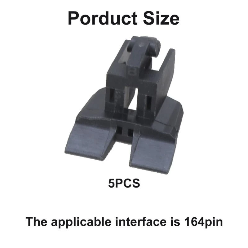 5Pcs Desktop Computer Mainboard 164pin With Fishtail Fixing Clip PCIE 16x Graphics Card Slot Socket Pcie X16 Socket
