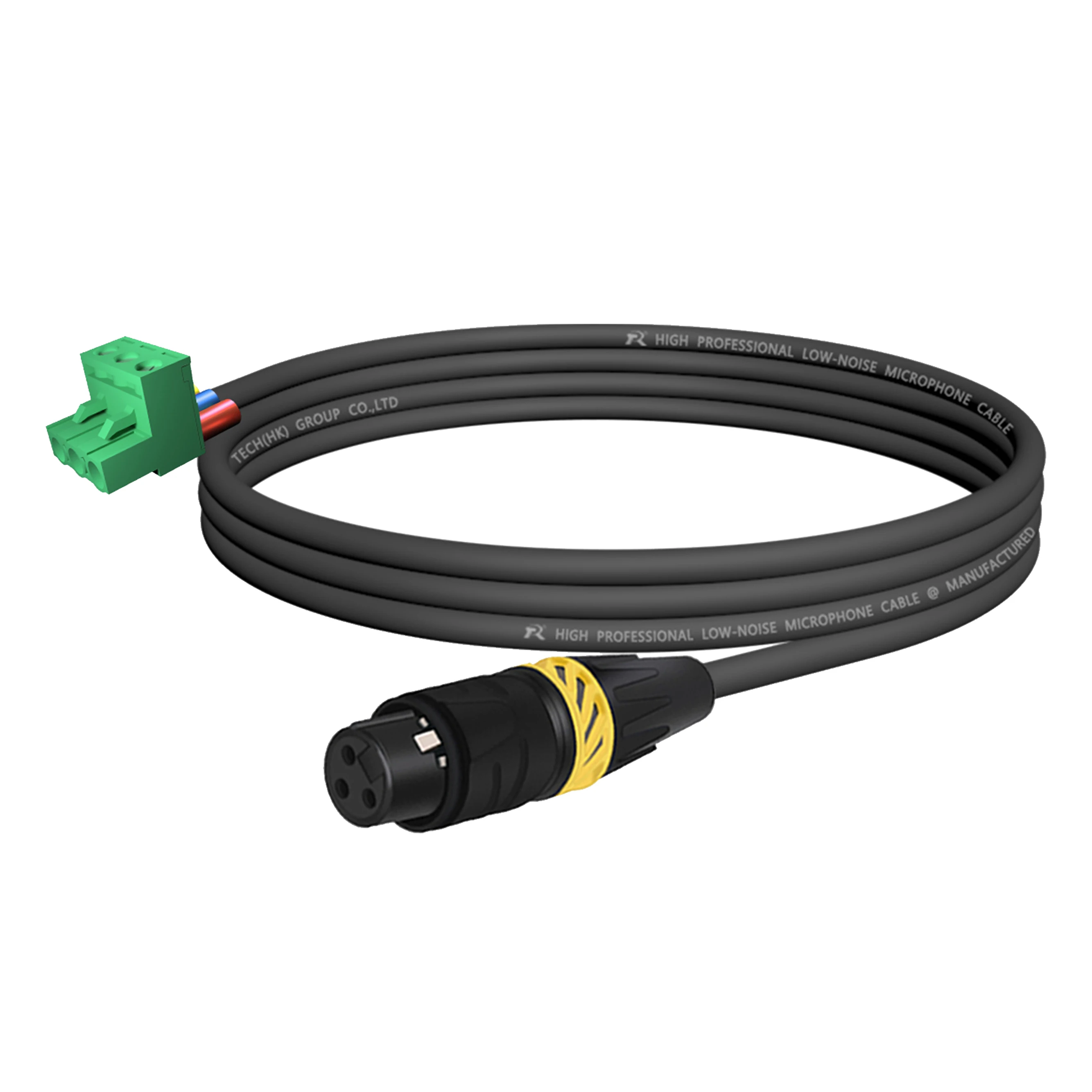 XLR zu Phoenix Kabel, Geräuscharmes 3-Pin XLR Buchse und Stecker zu PHX3M/2EDG 5.08 PCB Schraubklemmen-Adapterkabel mit Sicherem Endgriff – Detail 12