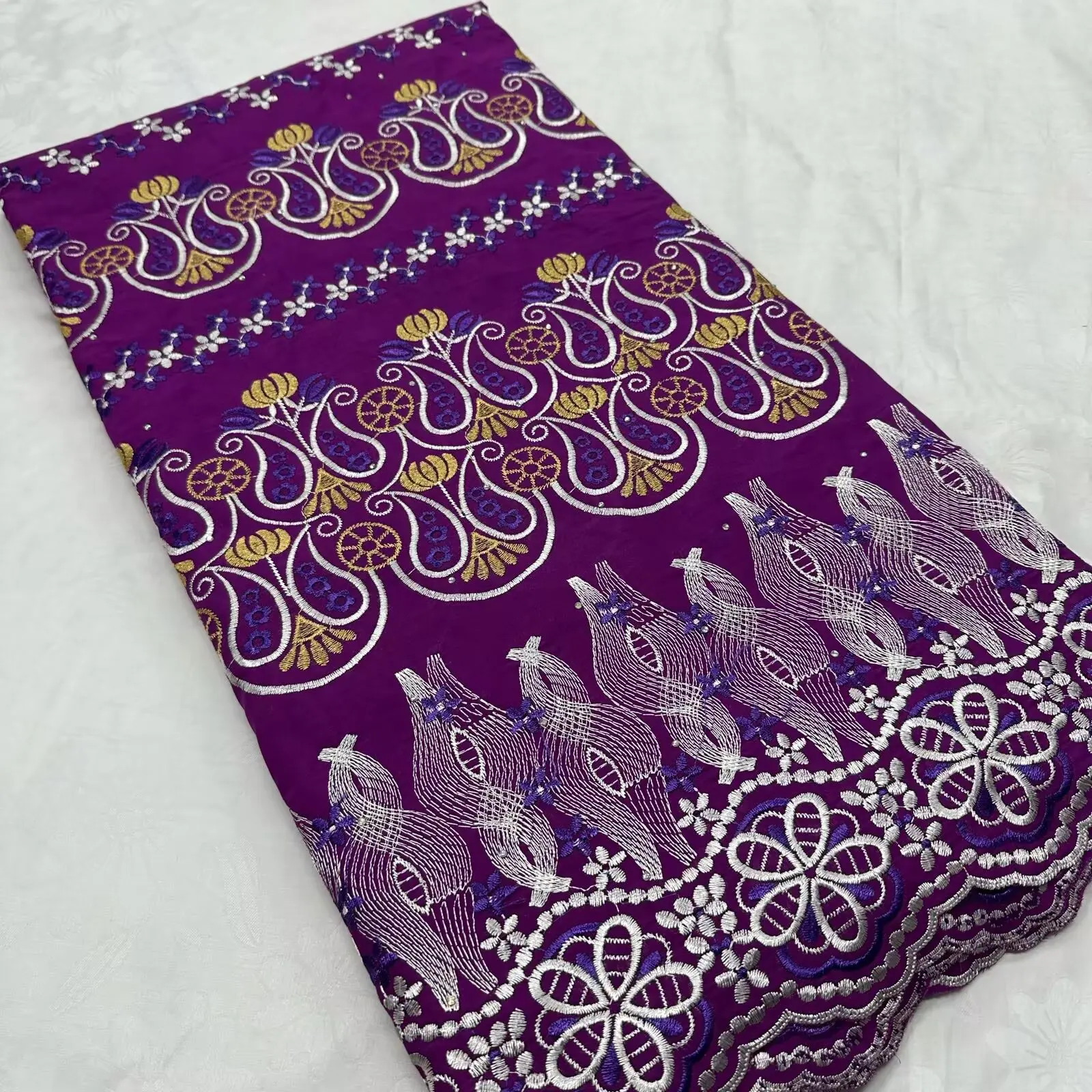 

LACE-Швейцарская вуаль, африканская хлопковая кружевная ткань, нигерийское хлопковое кружево для женщин, шитье праздничного платья, высокое качество, 5 ярдов, XJ11, 20