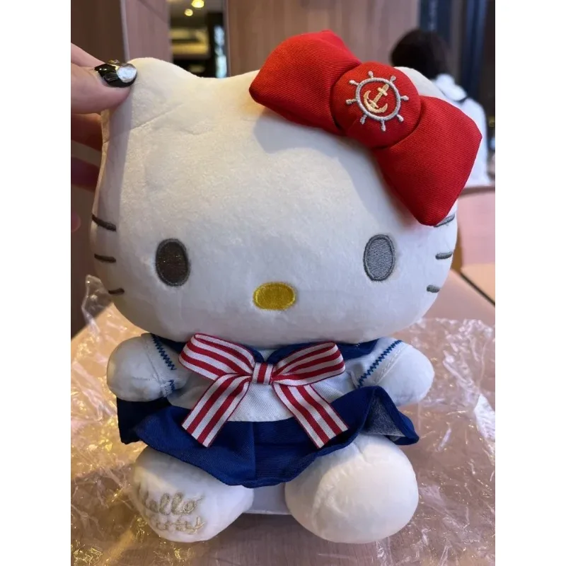 Sanrio Hello Kitty Pluche Poppen Zacht Knuffeldier Plushie Kussen Baby Comfort Speelgoed Cartoon Decor Meisje Kinderen Verjaardag Kerstcadeaus