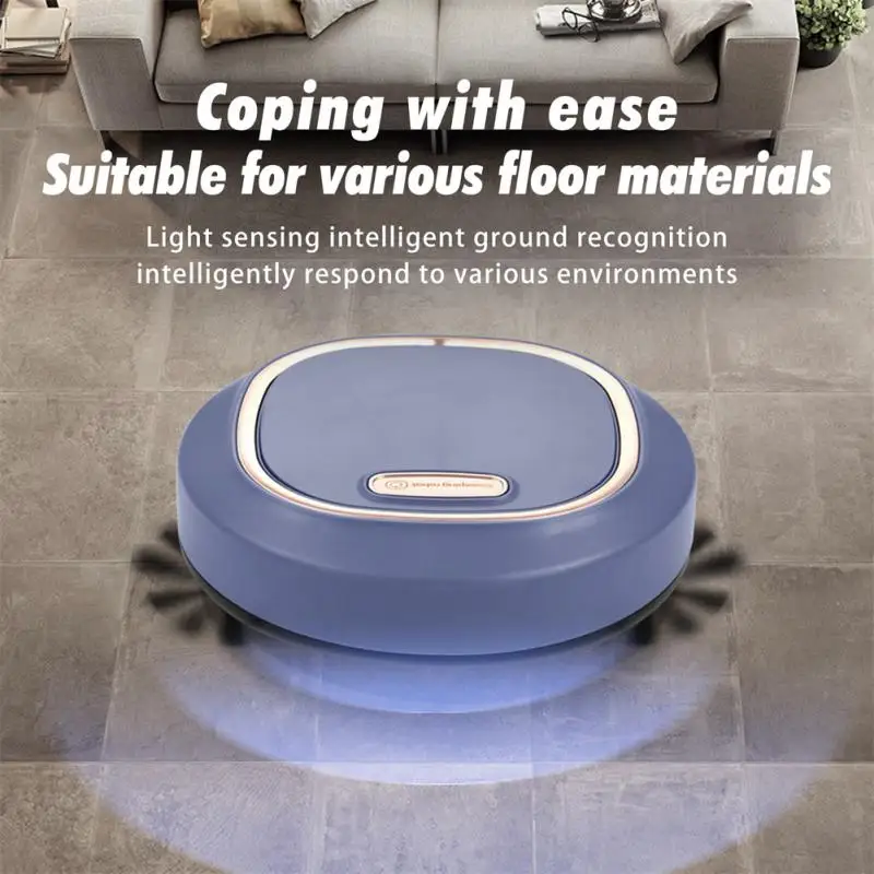 Smart Robot Vacuum Cleaner 1200Pa Suction Wet Mop 60mins 1200mAh Large Battery Sweeper Ultrasonic Cleaner Home Cleaning Tools