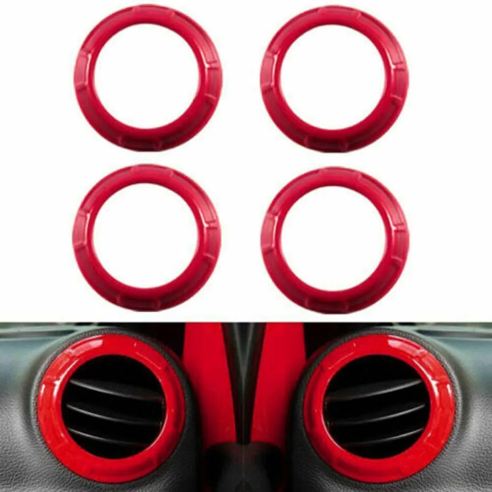 

Red Car Interior Decor Trim Kits for Jeep For Wrangler JK JKU 4 Door 11 17 Enhance Aesthetics and Easy Installation