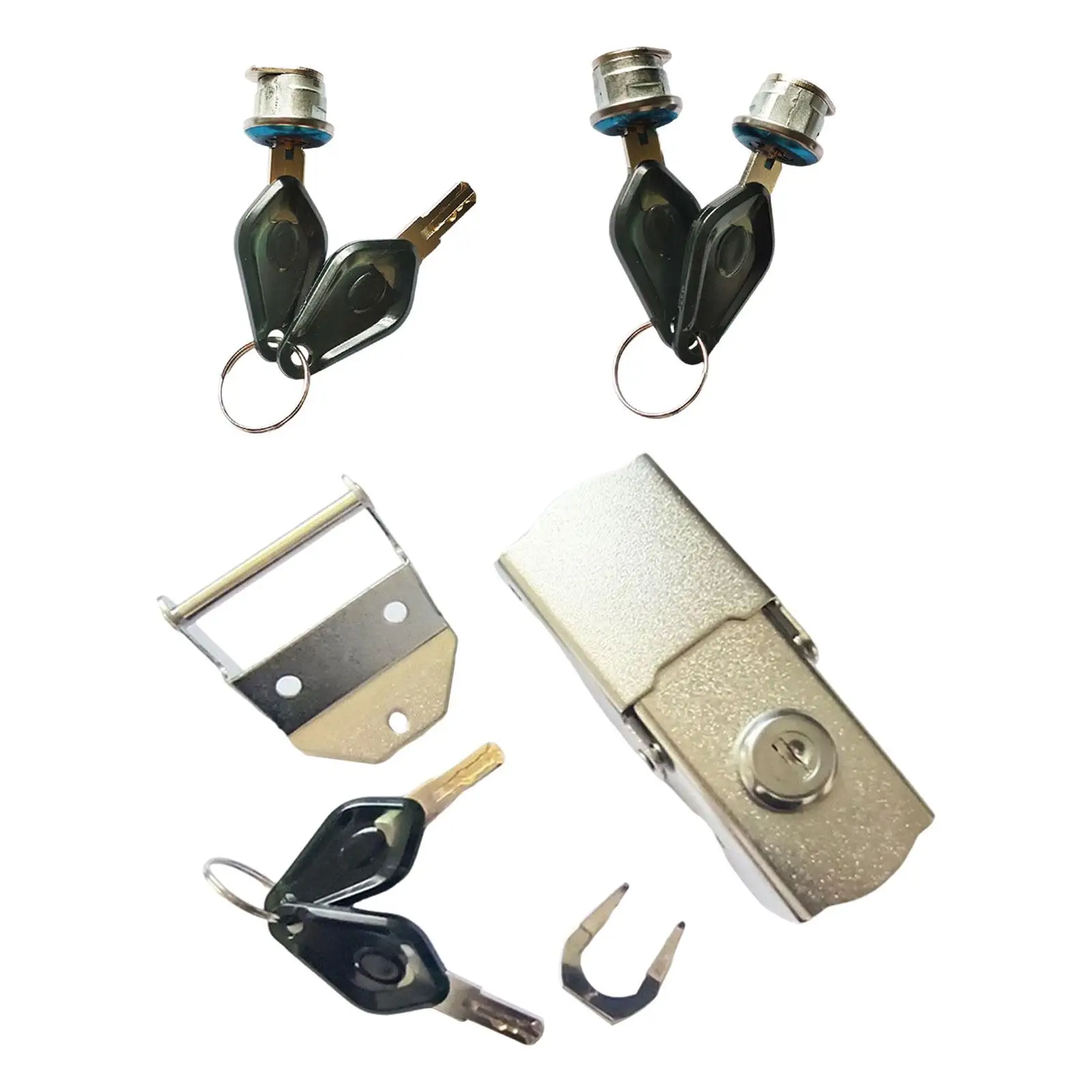 Motorcycle Rear Trunk Lock Anti Theft Metal Universal Fit Sturdy Professional Replacement Easy to Install with Keys Accessory