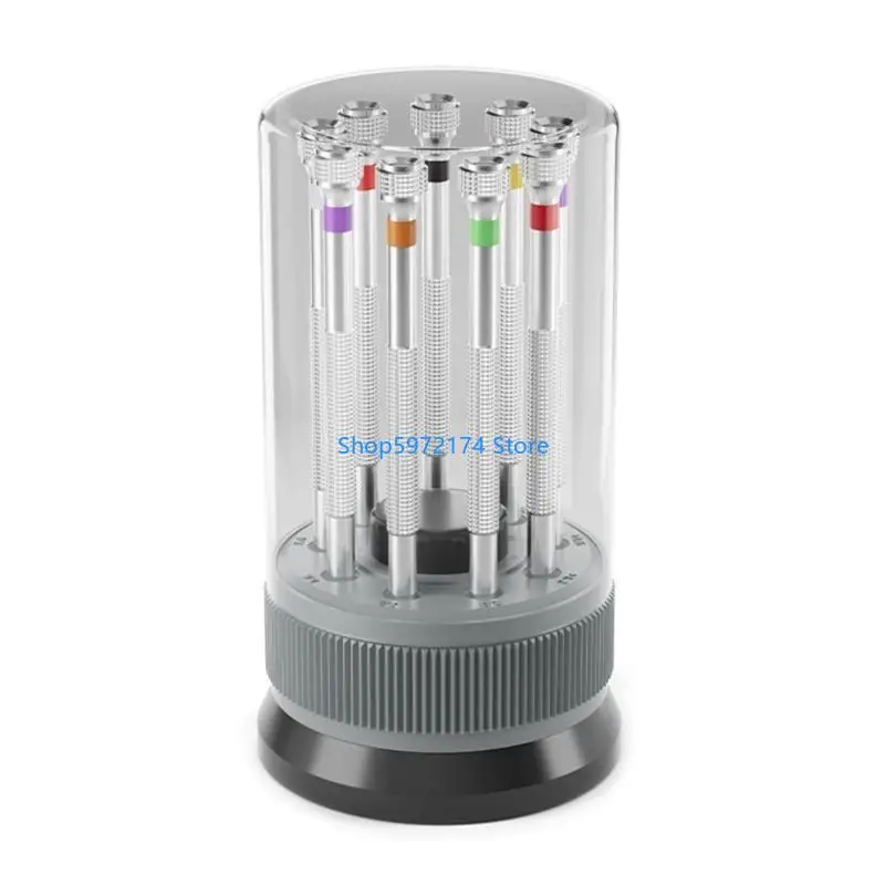 

Y3NB 9Pcs Professional Watchmaker Screwdriver Set Watch Screwdriver for Watch Repair Eyeglasses Repair Jewelry Repair