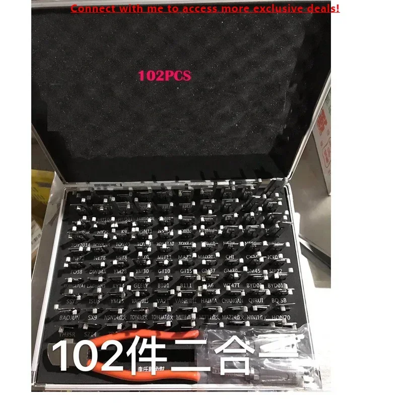 

Genuine Lishi 102 2 In 1 Fast Kit Set Unkocking Car Door Tools Auto Decoder Lock Picks