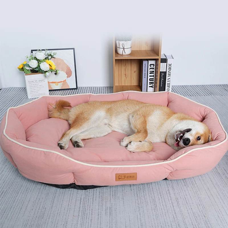 All-season Large Dog Bed House for Cats basket Elastic Big Space Dog Sofa Sleeping Mat Winter Warm Dog Cushion