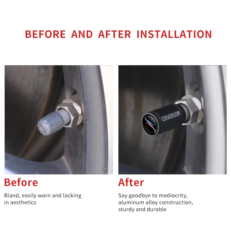 4 قطعة سيارة الإطارات صمام ينبع غطاء الألومنيوم الإطارات عجلة الجذعية غطاء صمام الهواء Airdust لسيارات BMW Motorsport F11 G11 F10 F30 G08 G28 G20 G3