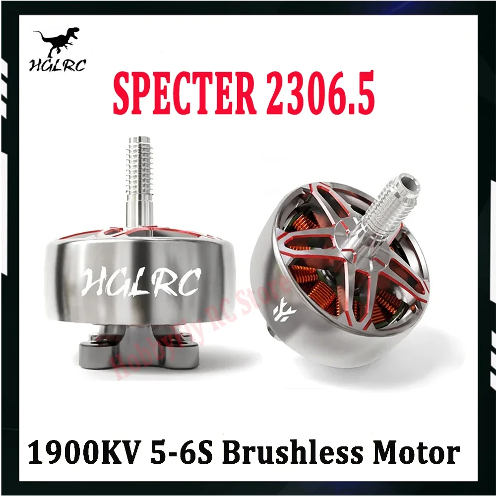 

HGLRC SPECTER 2306.5 1900KV 5-6S Brushless Motor Compatible 5-6inch Propeller for FPV Racing Freestyle Drones DIY Parts