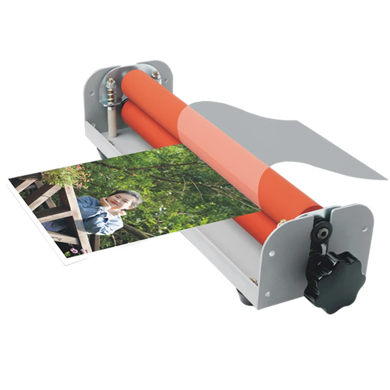 A4 Cold Laminating Machine Manual 12-Inch Lightweight Photo Hand-Crank Laminator Laminating and Film Machine