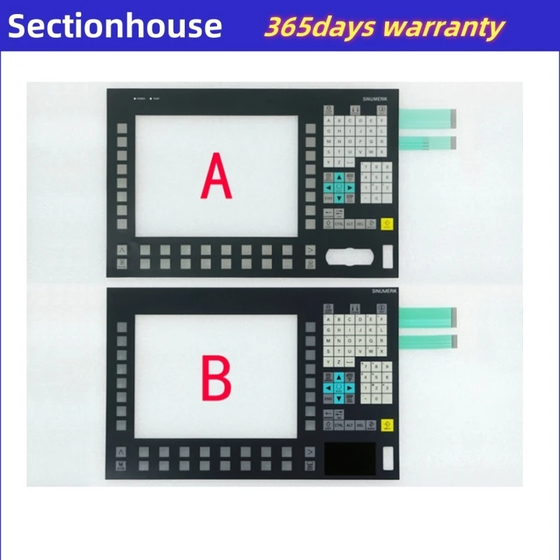 New Keyboard Compatible Touch Membrane for OP012 6FC5203-0AF02-0AA0 /0AA1/ 0AA2 and Window Tempered Glass
