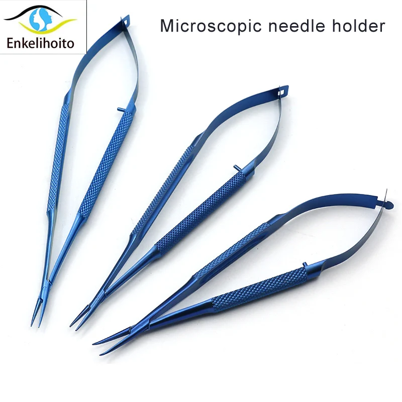 Micro scissors stainless steel titanium alloy surgical fine instruments straight pointed tip 12 14 16 18cm