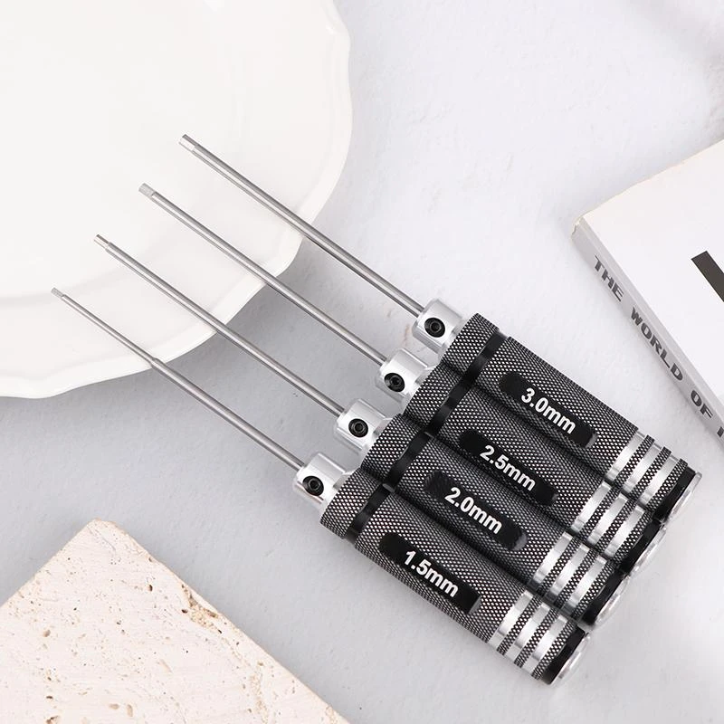 7Pcs Hex Screwdriver Wrench Set 0.9/1.27/1.3/1.5/2.0/2.5/3.0mm RC Model Airplane Maintenance Tools
