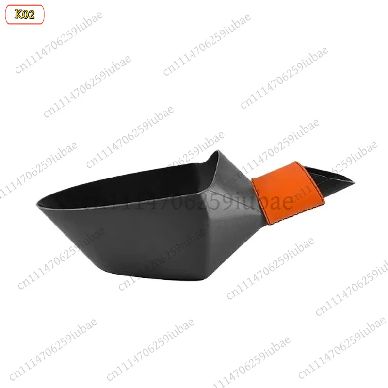 M 1PCS Commercial Coffee Bean Scoop Measure Filling Shovel ABS Plastic Black 1kg 1.5kg 2kg Capacity Kitchen Tool