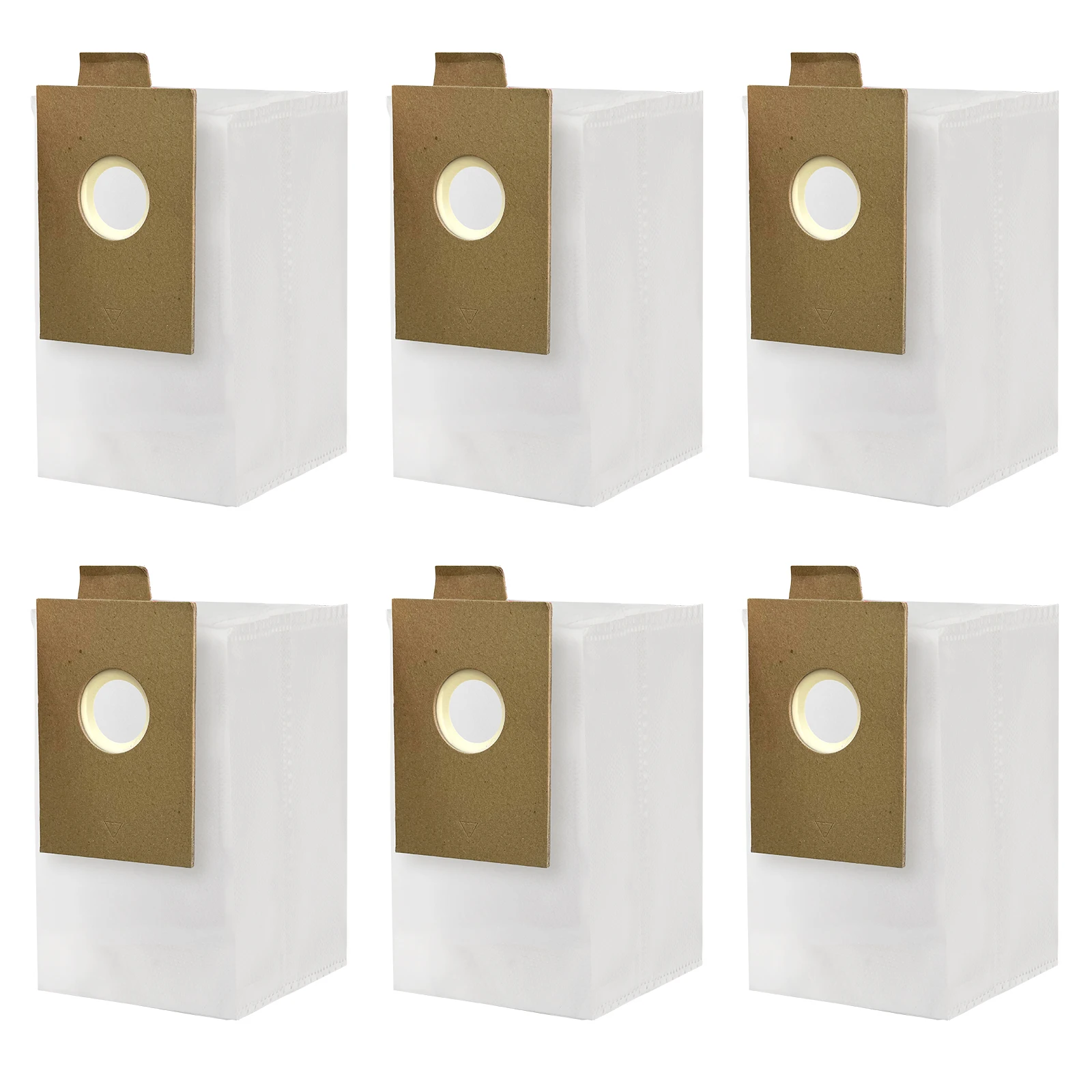 Paquete de 6 bolsas de repuesto blancas para aspiradora inalámbrica X1000, bolsa desechable para recoger polvo, piezas y accesorios para aspiradora