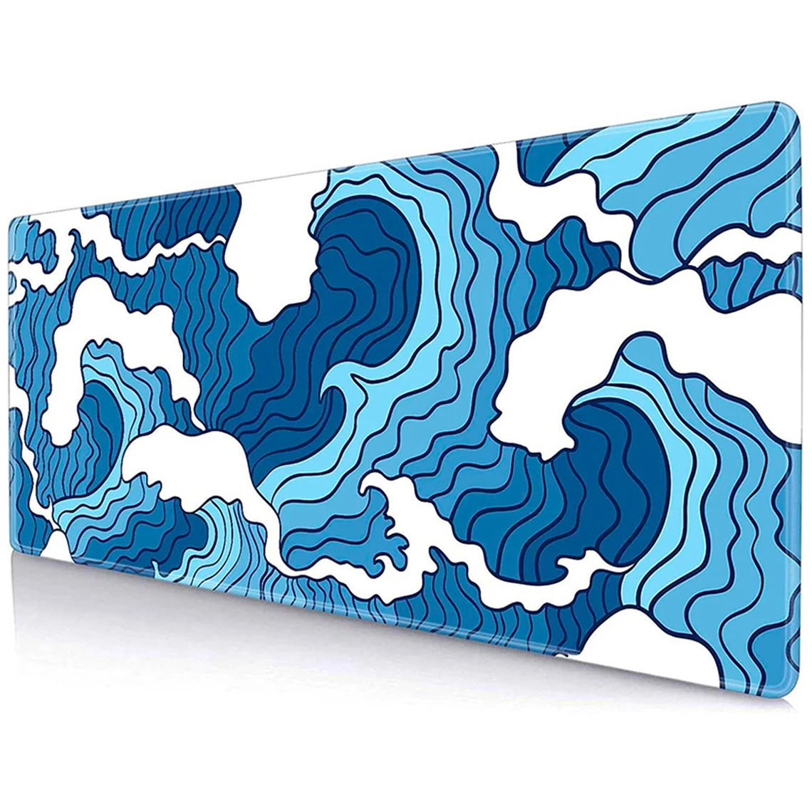 Great Blue Waves 900x400 Mouse Pad Gamer XL Custom Large Japanese Mousepad XXL Desk Mats Office Carpet Rubber Laptop Mouse Mats