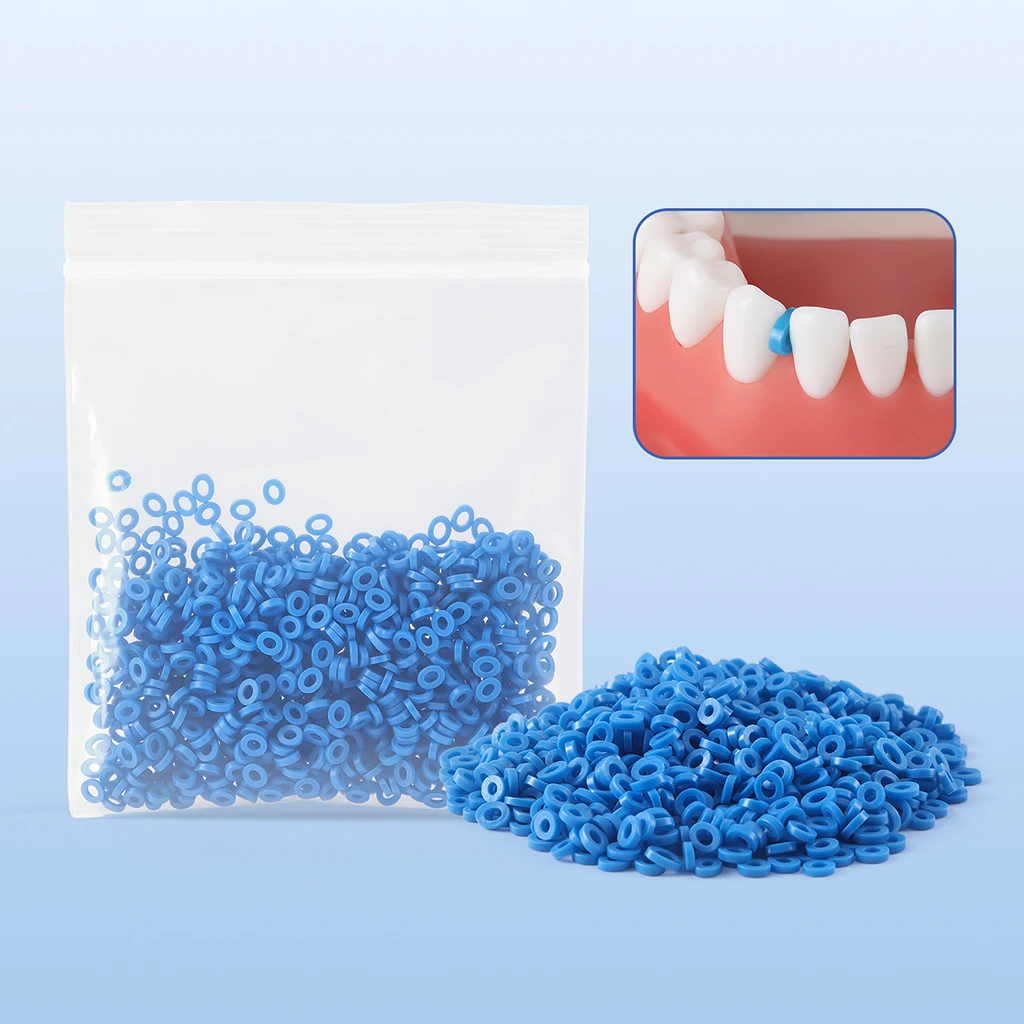 1000 Stück/Packung AZDENT Dental Kieferorthopädische Separatorbänder Elastische Gummibänder Zahnmedizinisches Material zur Erweiterung des Zahnraums – Detail 6
