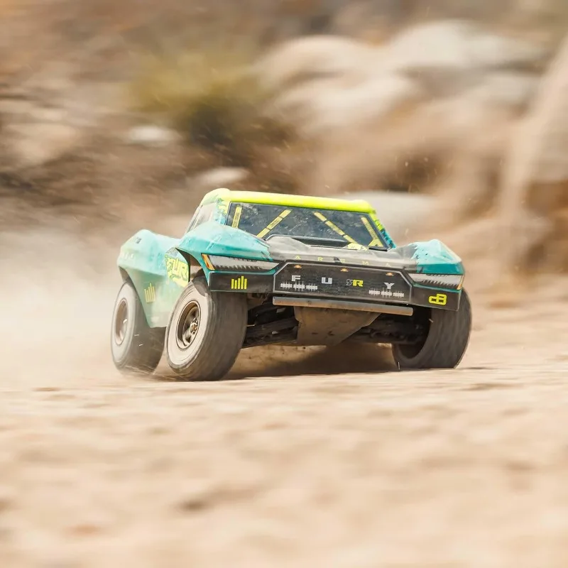Camion RC 1/10 Fury 2wd 223S BLX Brushless Short Course Truck RTR (batteria e caricabatterie non inclusi) con DSC, verde, ARA35