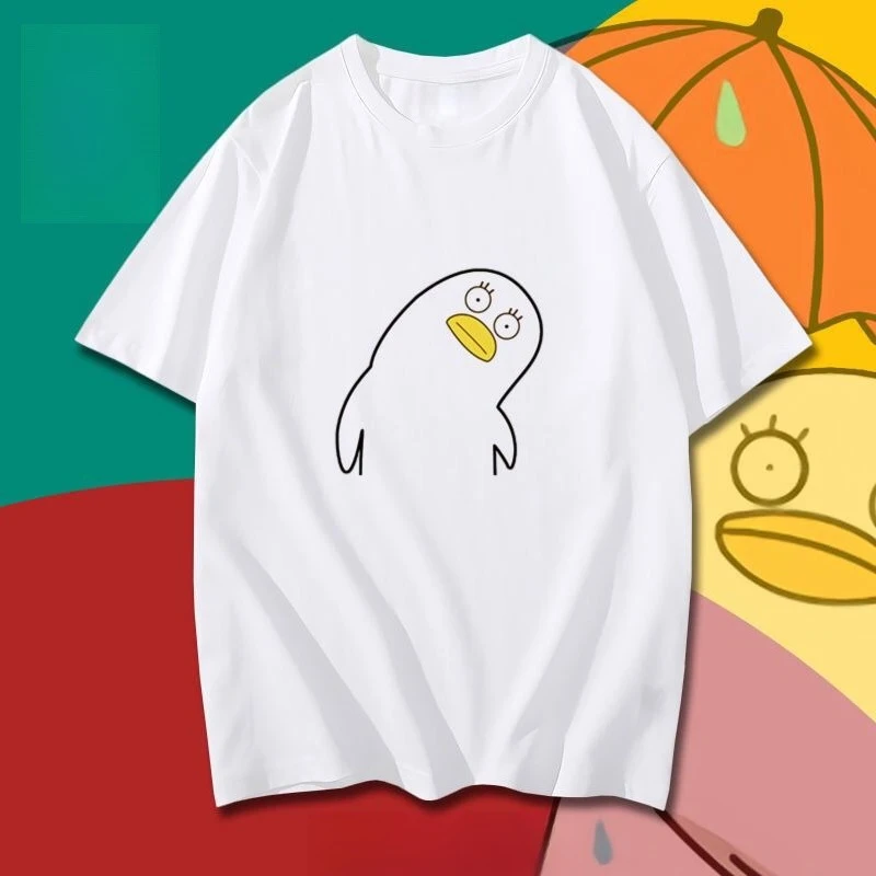 

Fun Anime Cartoon Dog Short Sleeved Cotton Men's and Women's T-shirt Loose and Versatile Couple Summer Casual Top