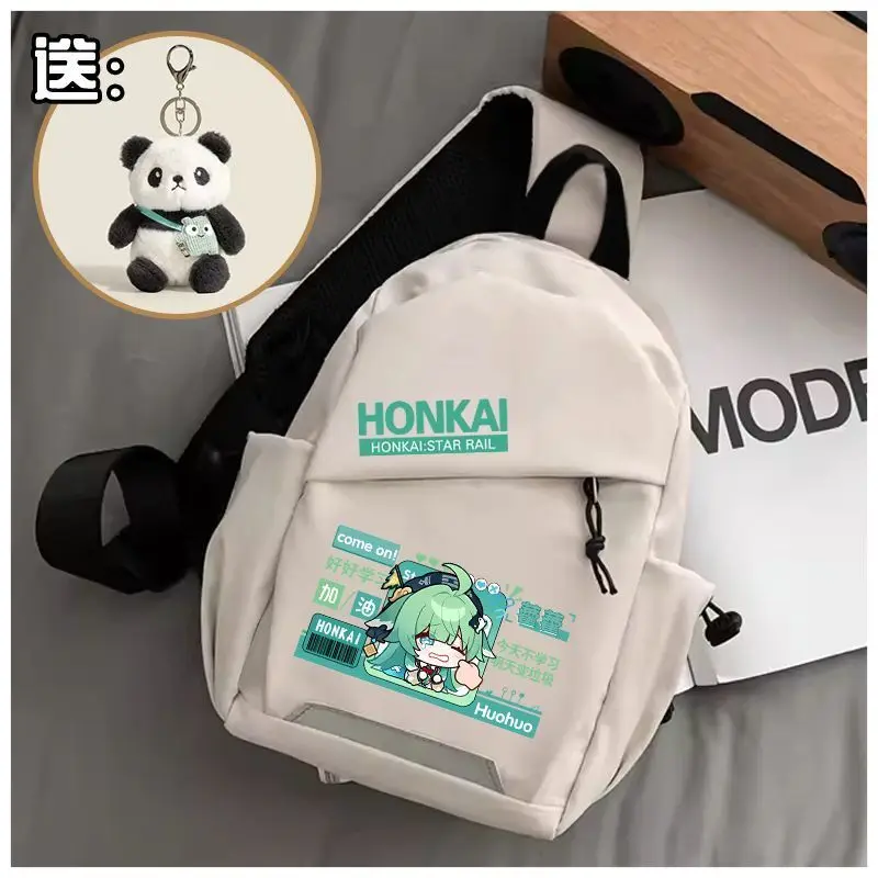 Honkai Star Rail Chest Large Capacity Portable Shoulder White Eunice Summer Crossbody Bag Niche Personality Versatile Ani
