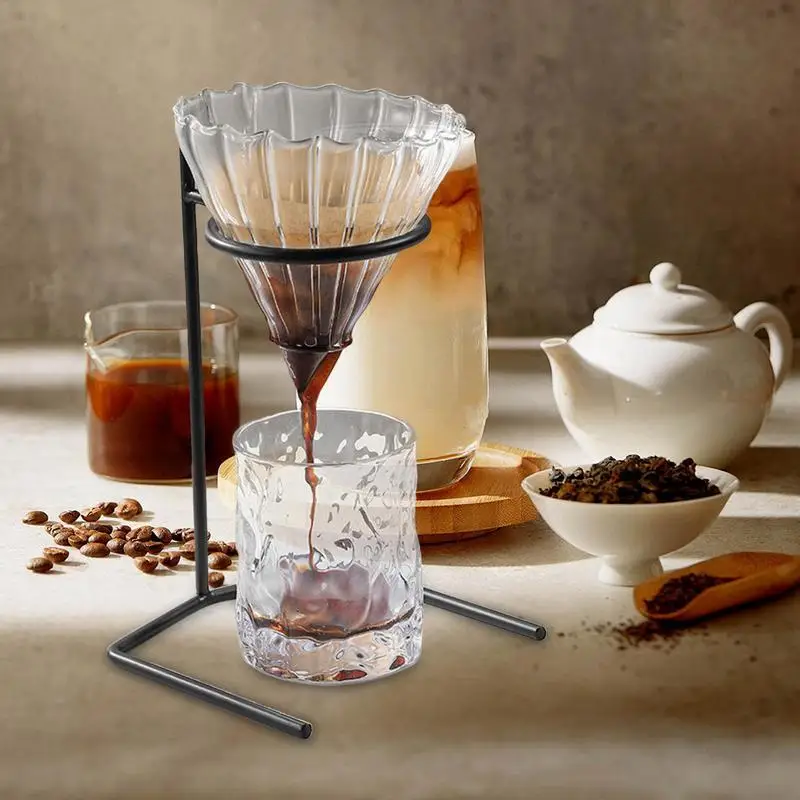 

Pour Over Coffee Stand Coffee Filter Stand Metal Drip Filter Cup Rack Stand Minimalist Filter Holder Dripping Water Hand Drip