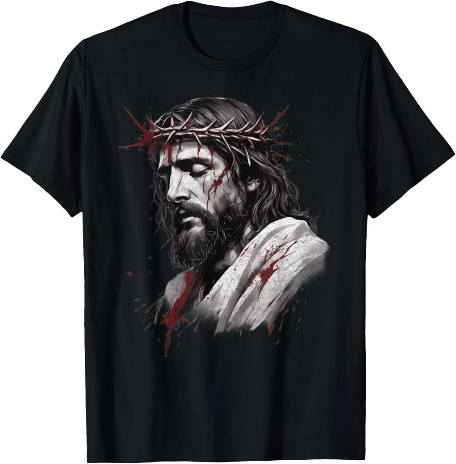 

Jesus Is Lord Face Of Jesus Vintage Tee T-Shirt