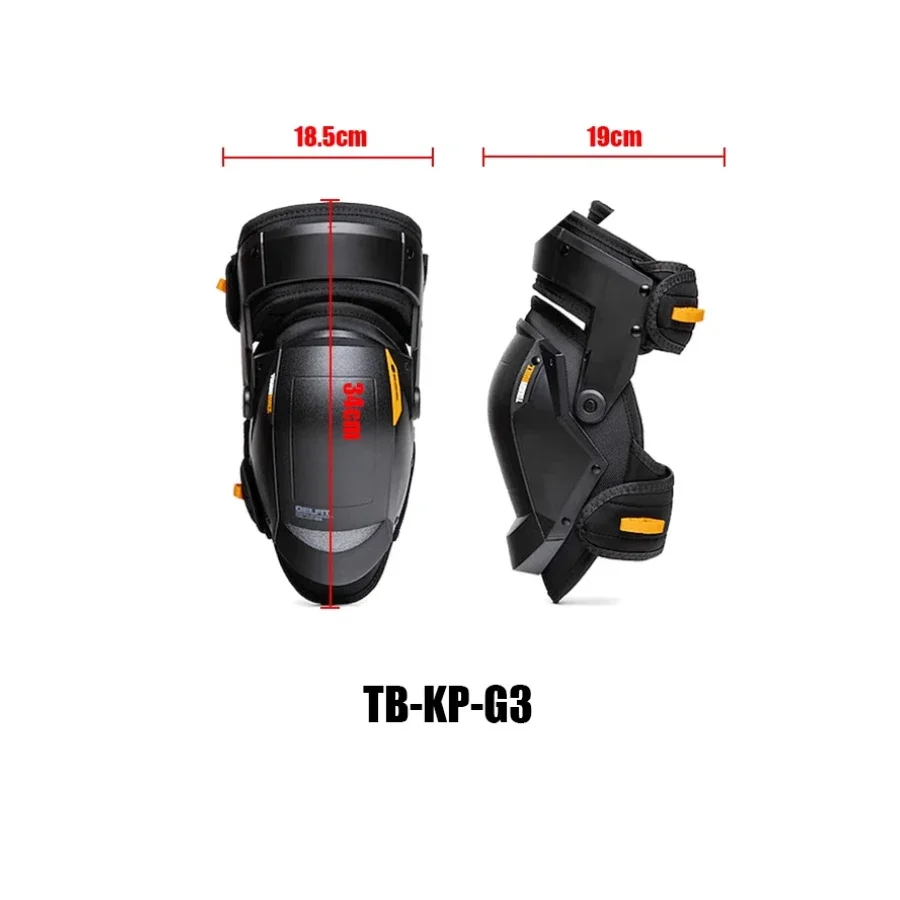 TOUGHBUILT TBL-KP-G3 Thigh Support Stabilization Knee Pads One-color Non-slip Silicone Knee Pads Adjustable Knee Protection Tool