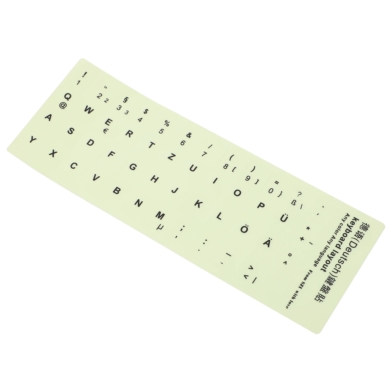 

Keyboard Covers for Desktop Laptop Ukrainian Stickers Keypad Film Ring Luminous Computer