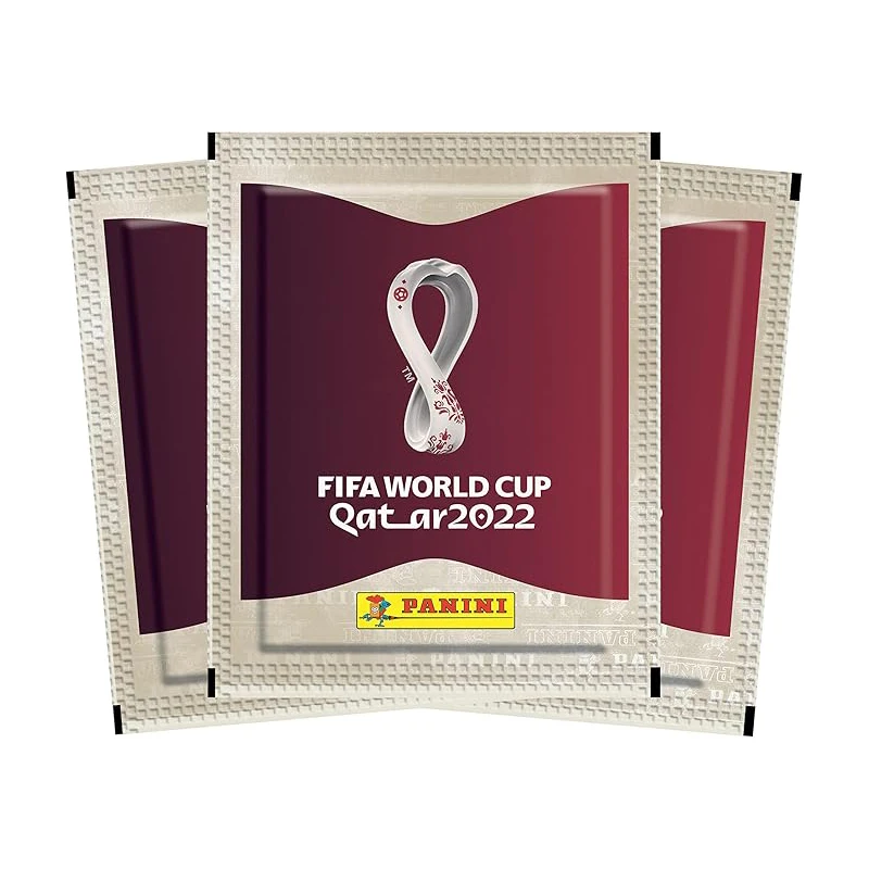 صندوق ألبوم الملصقات الرسمي لكأس العالم فيفا قطر 2022 من بانيني، 50 عبوة، جمع وتجارة، إصدار محدود #6