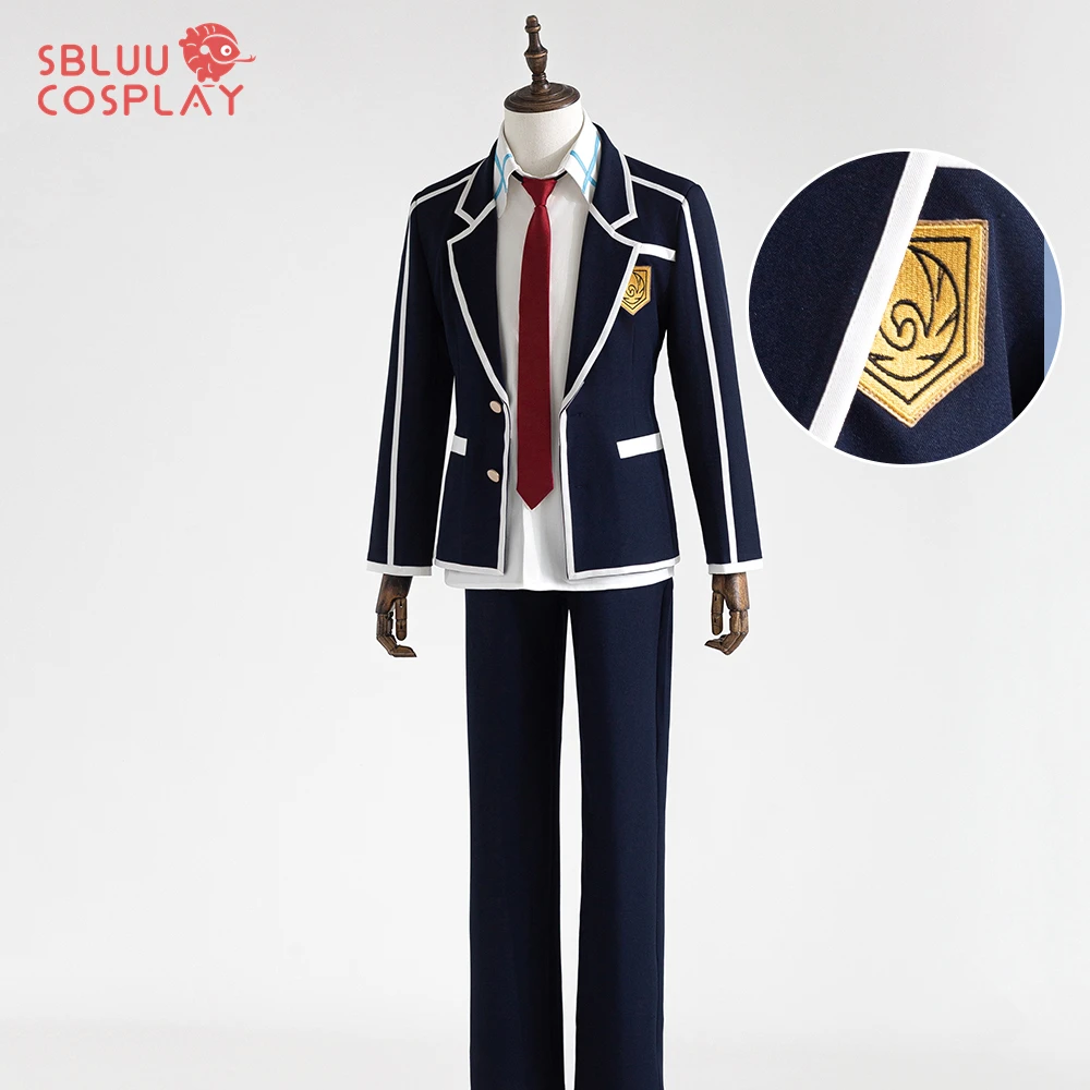 

SBluuCosplay Kirito Cosplay Costume R Quality Sword Art Online SAO Kirigaya Kazuto School Summer Uniform Halloween Party Outfit
