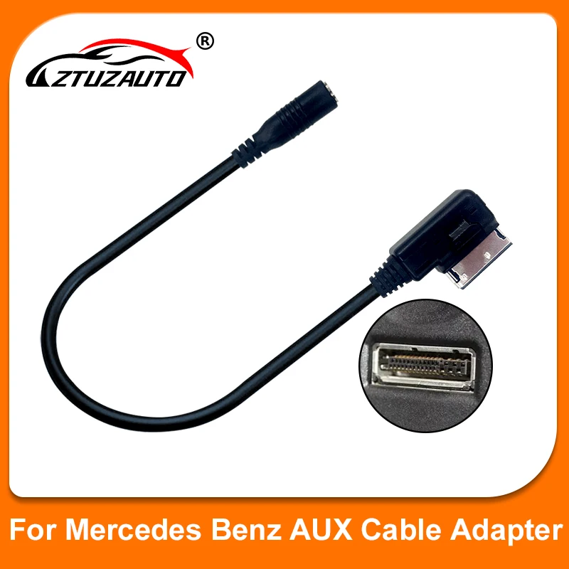 Adapter audio pomocniczy Media to Stereo 3,5 mm Kabel AMI w AMI MDI do Mercedes Benz W212 S212 W218 C300 W207 W204 W221