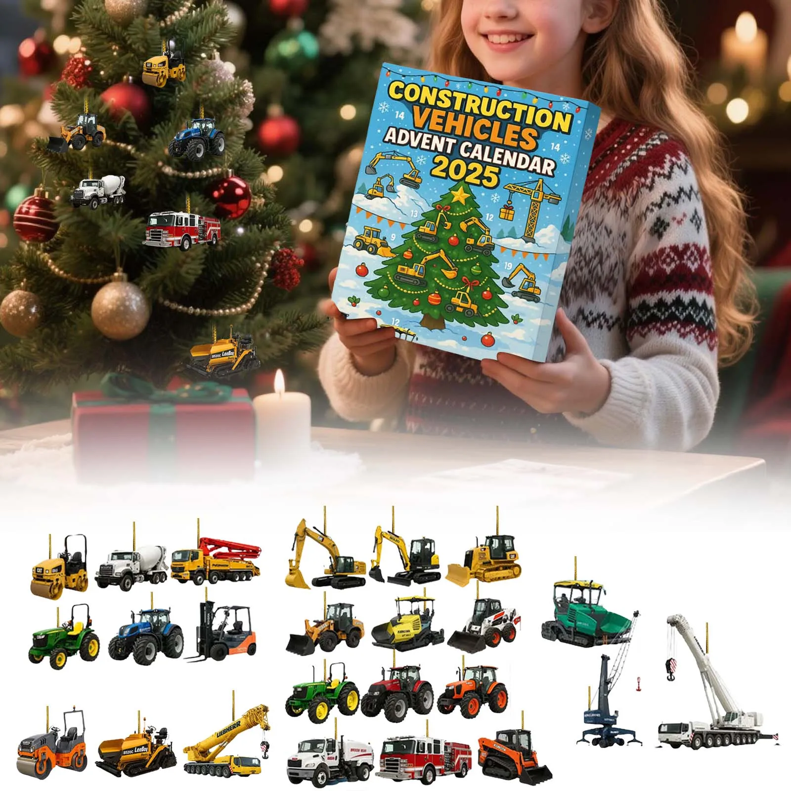 Minuterie gestion de la salle de classe Construction calendrier de l'avent 2025 24 jours de calendrier de compte à rebours compte à rebours de l'avent minuterie pour enfants mignon