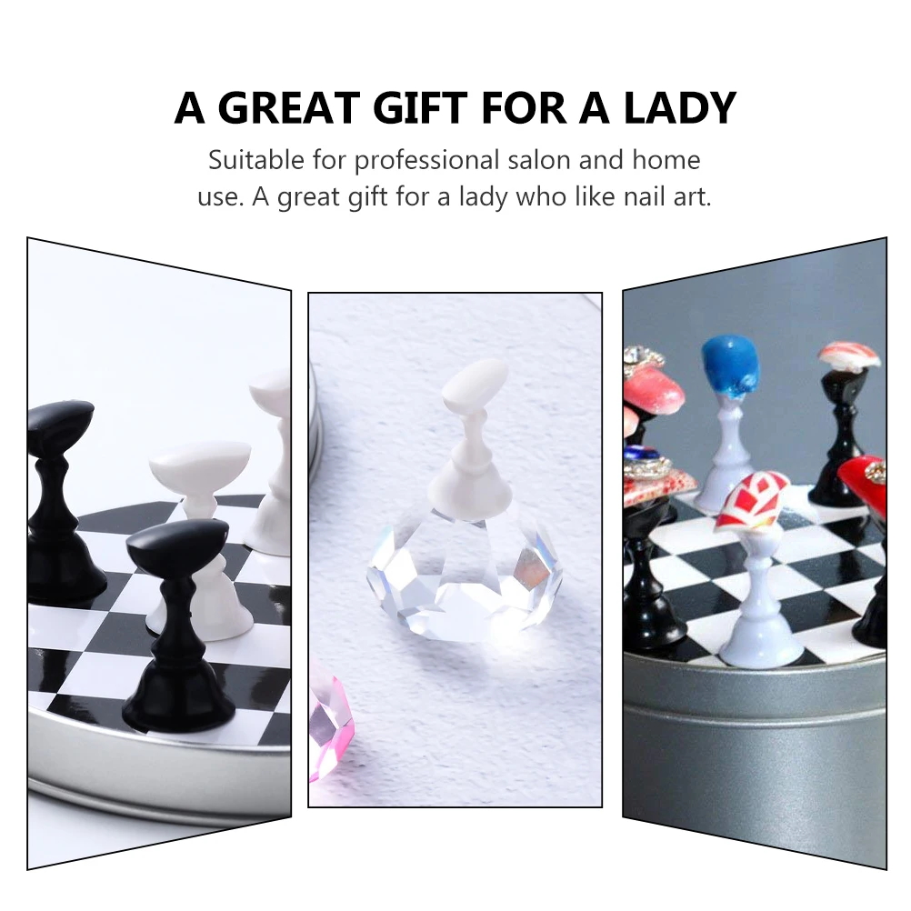 

Nail Practice Stand Display Tool Manicure Supplies Durable Material Salon Home Use Detachable Reorder Ideal Ladies Nail Art Base
