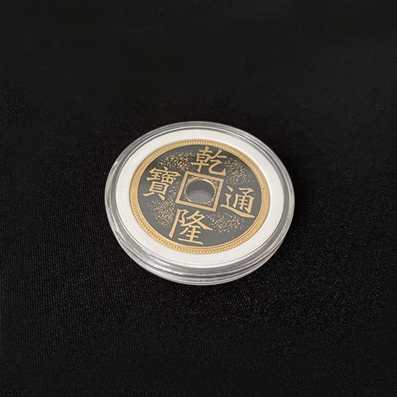 Expanded Shell Chinese Palace Coin Morgan Size Coin Shell Close Up Magic Tricks Magia Magie Magician Props Accessoires Illusions